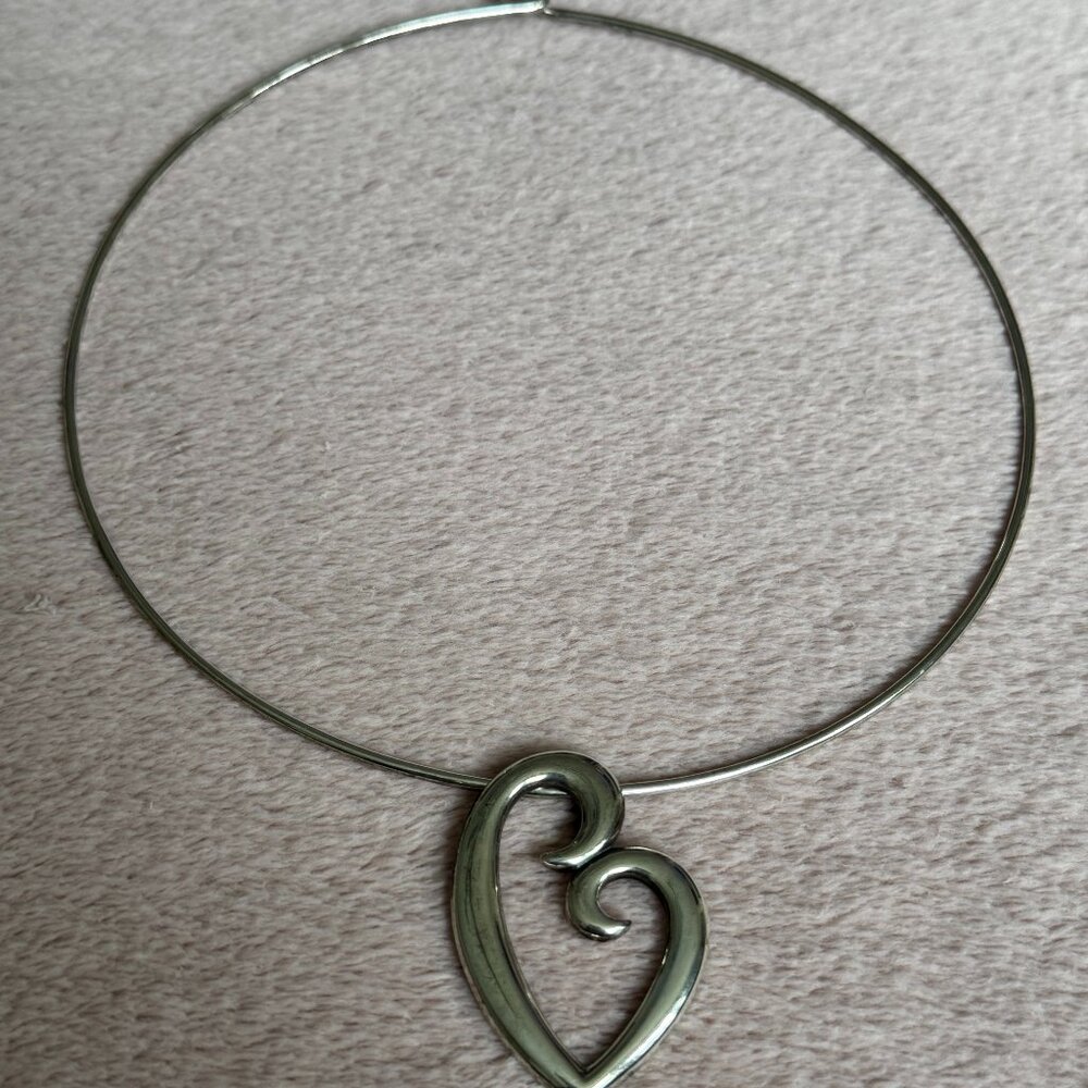 James Avery Mother's Love Pendant with Retired Sterling Sliver Choker